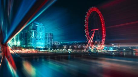 Vibrant City Nights wallpaper