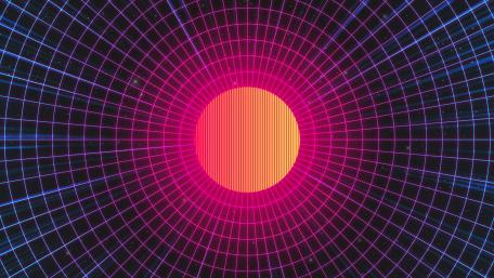 Synthwave sun wallpaper