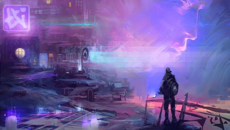 Future town wallpaper