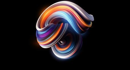 Swirling Spectrum of Light on Dark wallpaper