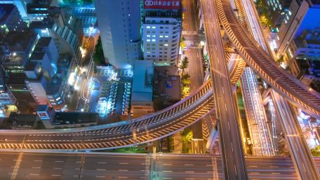 Nishi-Semba Junction in Osaka, Japan wallpaper