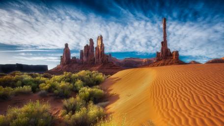 Arizona desert rock formation wallpaper