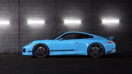 Cool Blue Porsche 911 Dream Car Wallpaper wallpaper