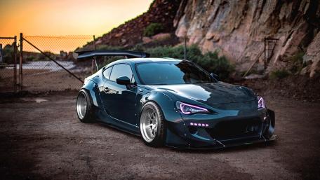 Sleek Dream Car at Sunset wallpaper