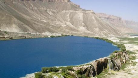 Serene Mountain Lake and Deserted Landscape Wallpaper wallpaper