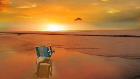 Tranquil Sunset by the Shoreline wallpaper