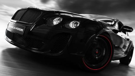 Sleek Black Bentley Wallpaper for Car Enthusiasts wallpaper