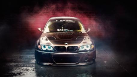 Sleek BMW in Dynamic Lighting Effects wallpaper