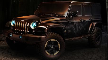 Powerful Black Jeep Wrangler Wallpaper wallpaper