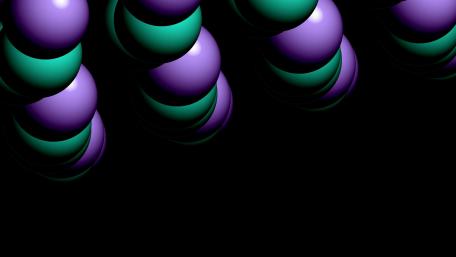Vibrant 3D Spheres in Abstract Design wallpaper