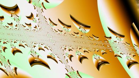 Golden Fractal Dreams in 4K Resolution wallpaper