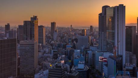 Osaka in the Morning wallpaper