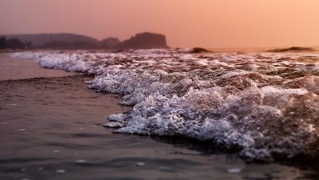 Sunset Serenade on the Shoreline wallpaper
