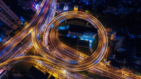 Vibrant Night City Circuits wallpaper