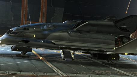 Futuristic Starship in a Mystic Hangar Scene wallpaper