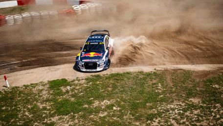 Andreas Bakkerud Drifting at the 2018 World RX of Canada wallpaper