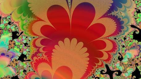 Vibrant Fractal Elegance in 4K Resolution wallpaper
