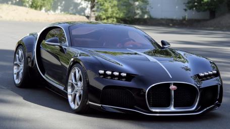 Sleek Elegance of a Black Supercar wallpaper