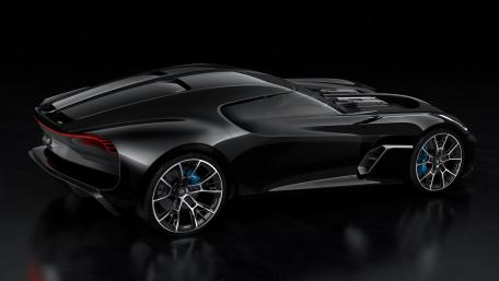 Sleek Black Sports Car Wallpaper wallpaper