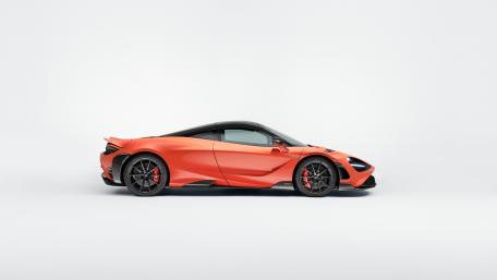 Sleek McLaren 720S in Bold Orange Finish wallpaper