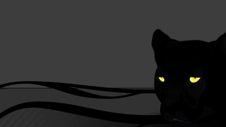 Mystical Panther in Shadows wallpaper