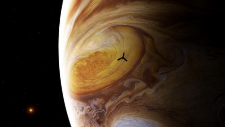 Majestic View of Jupiter's Atmosphere wallpaper