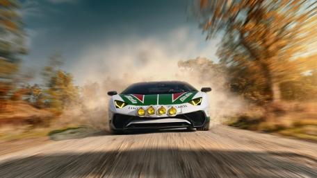 Racing through Nature's Embrace wallpaper