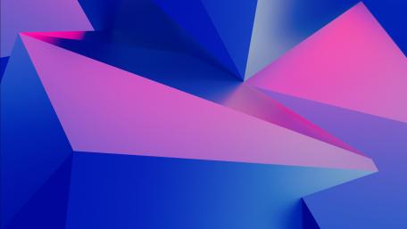 Dynamic Blue and Pink Geometric Patterns wallpaper