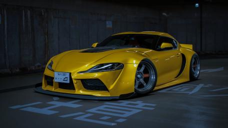 Sleek Yellow Supercar Wallpaper for Car Enthusiasts wallpaper