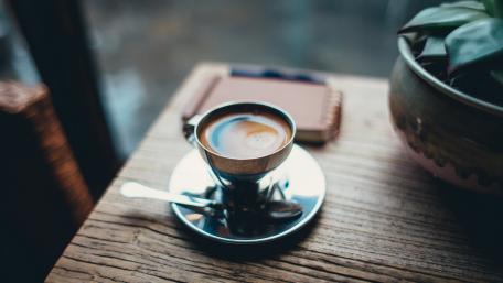 Serenity of a Coffee Moment wallpaper