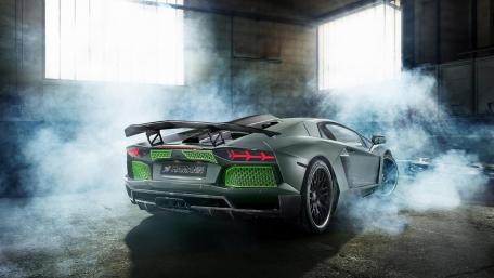 Supercar in Smoky Dream Garage wallpaper