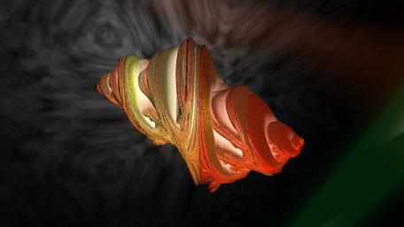 Swirling Colors in 3D Fractal Art wallpaper