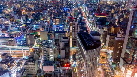 Osaka at Night wallpaper