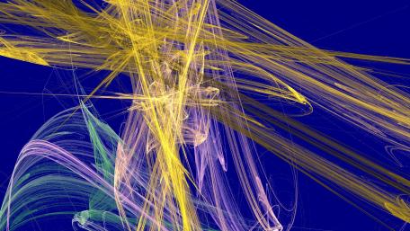 Vibrant Fractal Symphony Caught in Motion wallpaper