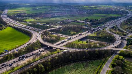 The Lofthouse Interchange in England wallpaper