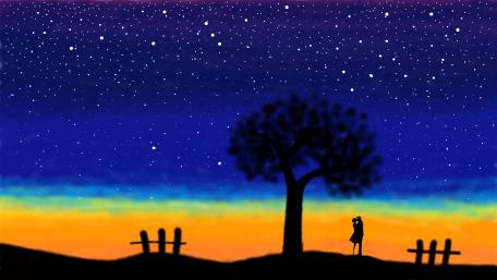 Starry sky wallpaper