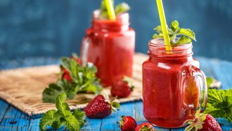 Strawberry smoothie wallpaper