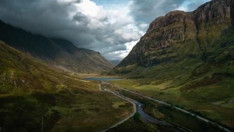 Majestic Valley River View wallpaper