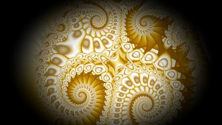 Golden Spiral Dreams in Fractal Art wallpaper