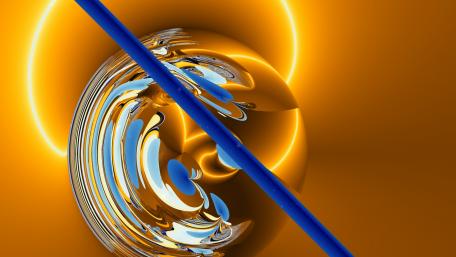 Vibrant Sphere in Abstract Elegance wallpaper