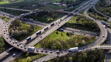 Traffic at the Lofthouse Interchange wallpaper