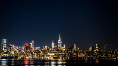 Majestic City Lights at Night wallpaper