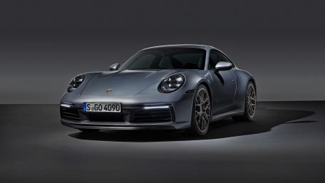 Sleek Porsche Elegance in Gray Tone wallpaper