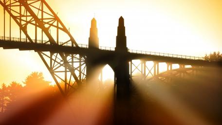 Yaquina Bay Bridge, Newport, Oregon wallpaper
