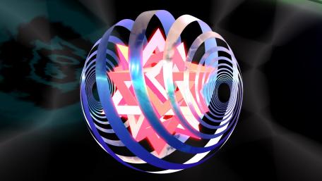 Vibrant Fractal Energy in Motion wallpaper
