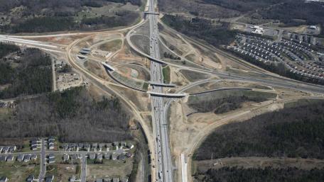 I-85 & I-485 Turbine Interchange in North Carolina wallpaper