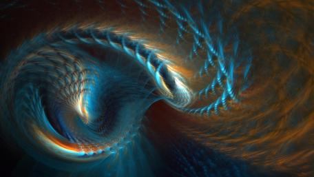 Swirling Patterns of Light and Color wallpaper
