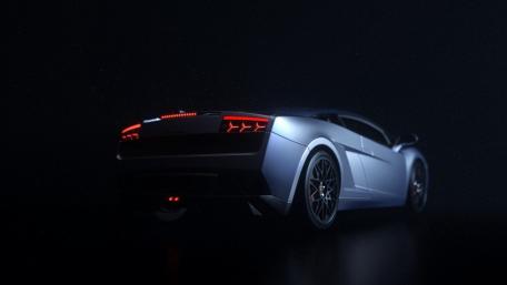 Sleek Sports Car in Dark Ambiance wallpaper