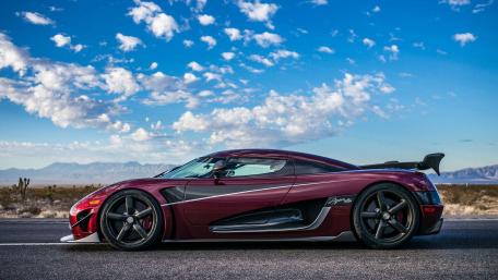 Stunning Dream Car in a Desert Landscape wallpaper