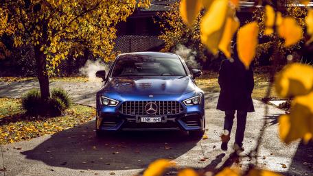 Mercedes Dream Car in Autumn Glory wallpaper